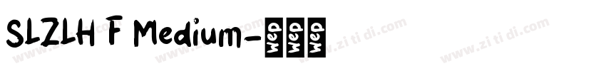 SLZLH F Medium字体转换